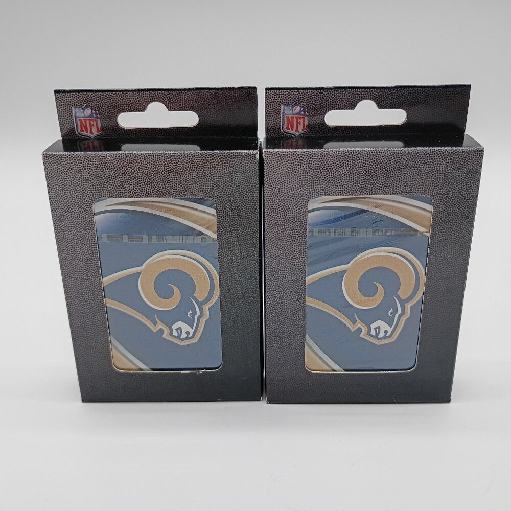 2 Sealed Playing Card Decks  Los Angeles Rams
